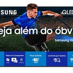 tamanho ideal de TV para sala pequena Samsung Vision AI TV 55 QLED ULTRA 4K QEF1 2026
