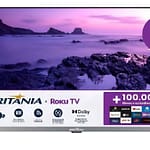 TV para sala pequena custo-benefício Smart TV 32 HD Britânia B32CRA Roku TV LED Wi-fi HDMI USB